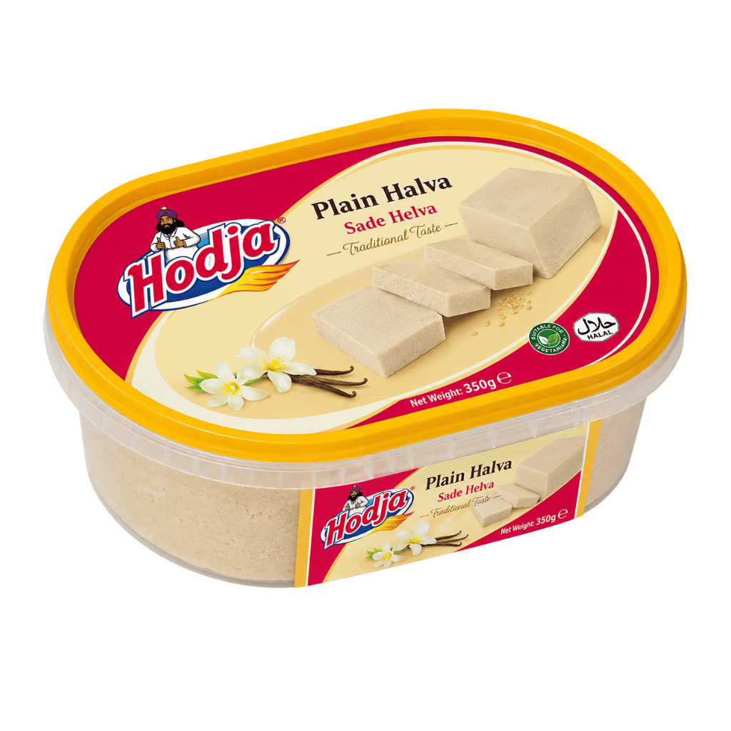 Hodja Plain Halva Sade Helva 350 g buy online USA - 1